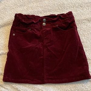 Maroon Skirt - Corduroy